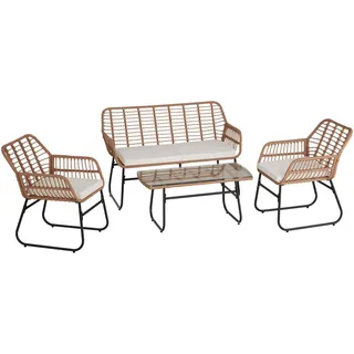 Tectake Molfetta XL Set 4-tlg. Beige