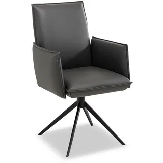KOINOR Stuhl Soul 1276 SASX Leder Schwarz