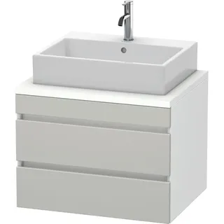 Duravit Waschtisch-Unterschrank 2 Schubkästen 70 x 54,8 cm Betongrau/Weiß Matt
