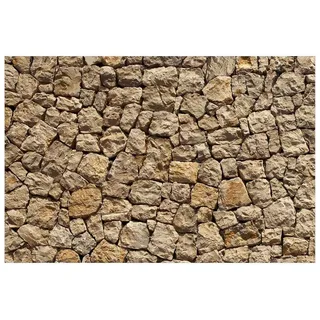 Bilderdepot24 Teppich Vinyl Wohnzimmer Schlafzimmer Flur Küche 3D Landhaus, rechteckig - braun glatt, nass wischbar (Küche, Tierhaare) - Saugroboter & Bodenheizung geeignet beige|braun 90 cm x 60 cm