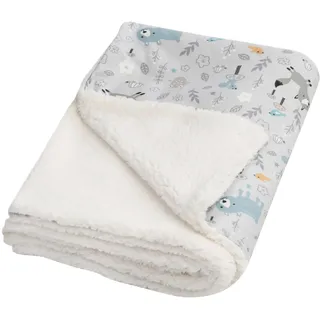 Julius Zöllner Babydecke Winter Jersey 70x100 cm grau