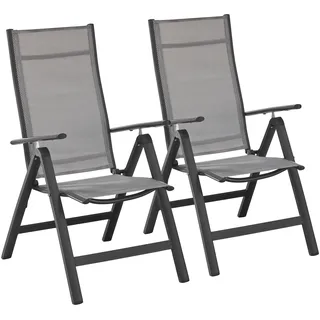 Merxx Gartenstuhl Amalfi 60 x 70 x 108 cm braun 2 St.