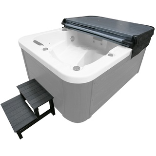 HOME DELUXE Outdoor Whirlpool Treppe und Abdeckung Zubehörset MARBLE