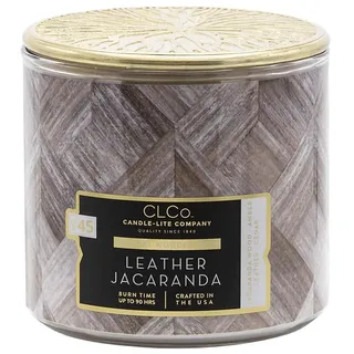 CANDLE-LITE Duftkerze "Leather Jacaranda" in Weiß - 396 g