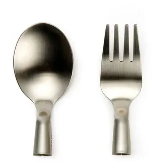 Huckleberry Forest Cutlery - Waldbesteck-Set Löffel und Gabel rostfreier Stahl | Outdoor & Camping | Fördert die Kreativität der Kids | Stelle Dein eigenes Besteck her - Connect with nature