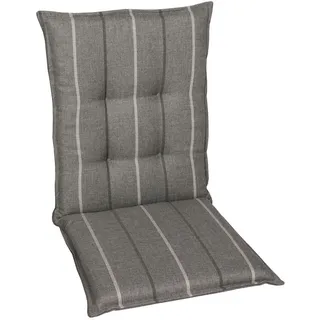 GO-DE TEXTIL Gartenauflage  Wendauflage (2er Set Mittellehner, Grau)