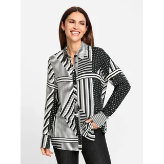 Witt Weiden Bluse Langarm schwarz/weiß 46