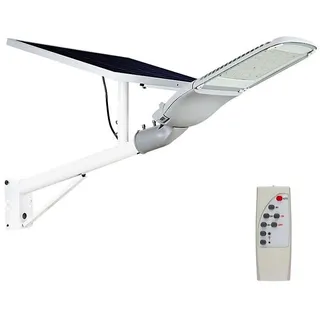 V-Tac Solar Straßenleuchte Metall 10,0 cm inkl. Fernbedienung grau/weiß
