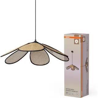 Osram Decor Rattan Daisy 1-flg. Ø 69 cm Rattan/Metall beige/schwarz
