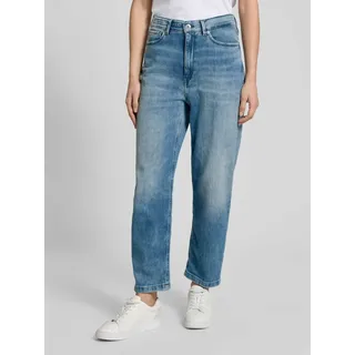 Mom Fit Jeans im 5-Pocket-Design Modell 'FLOWN', Blau, 29/34