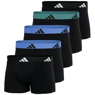 adidas Active Flex Cotton Boxershorts Schwarz/Blau/Grün XXL 5er Pack