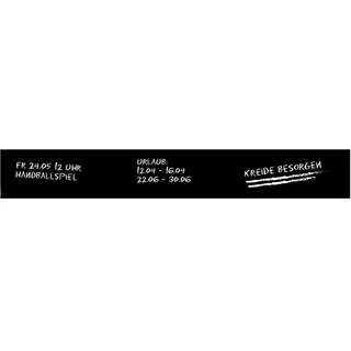 Tafelfolie QUEENCE "Magnetisches Memo-Board", schwarz (farbe bild(er): schwarz), B:50cm H:7cm T:0,2cm, Folie, Vinyl, Bilder, magnetische Tafelfolie, Tafel, selbstklebend, 3er Set