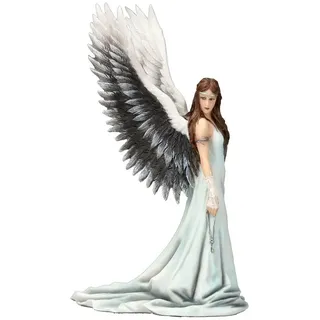 Figuren Shop GmbH Fantasy-Figur Weißer Engel mit Schlüssel - Spirit Guide - Anne Stokes Fantasy Deko bunt