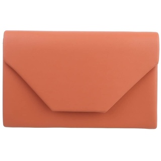 Ital Design KLEINE DAMEN CLUTCH KUNSTLEDER ABENDTASCHE SCHULTERTASCHE ORANGE - Einheitsgröße