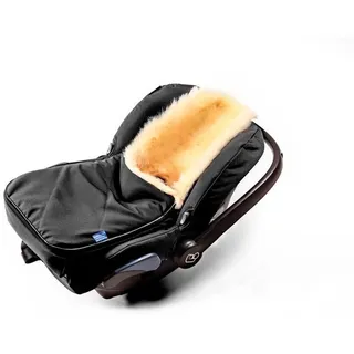 Hofbrucker Babyschale Lammfell-Fußsack Maxi schwarz