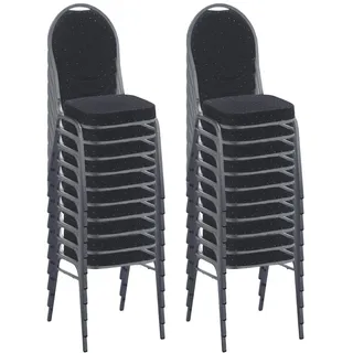 BIG Möbel GmbH Stapelstuhl Bankettstuhl Hermano Schwarz | 20er Set