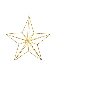 Konstsmide Weihnachtsbeleuchtung  Micro LED Goldstern Ø36cm