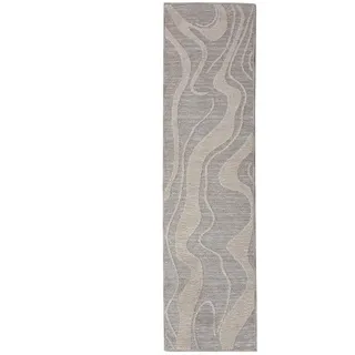 KADIMA DESIGN LEAM Teppichläufer 78 x 230 cm Grau