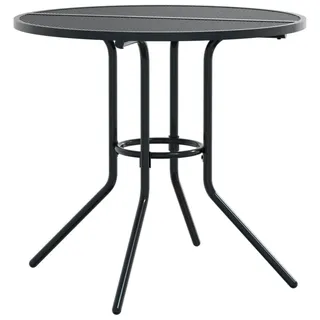 vidaXL Gartentisch Ø 86 x 11,9 cm Anthrazit