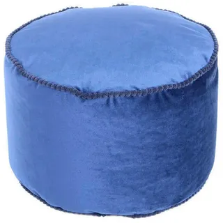 Kayoom Pouf, Blau, Textil, Füllung: recyceltes Polystyrol (Eps), 47x32x47 cm, Reißverschluss, Wohnzimmer, Hocker, Poufs