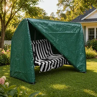 DIVCHI Abdeckung für Hollywoodschaukel, 3-Sitzer, für Außenbereich, Garten, Terrasse, wasserdicht, für Außenbereich, Wetter, Möbel-Schutzhülle