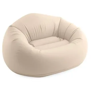 Intex Sitzsack Beanless Bag Chair aufblasbarer Sessel creme Sitzkissen sitzen
