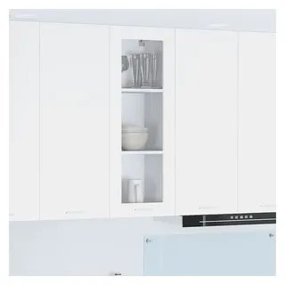 vidaXL Hängeschrank Riga 40 x 31 x 100 cm Weiß