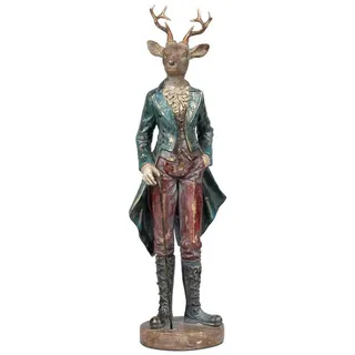 formano Dekofigur Tiere im Anzug, Höhe: 42cm, Farbe: Mehrfarbig, Motiv: Hirsch
