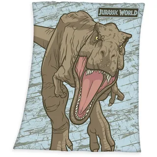 Herding Jurassic World Kuscheldecke 130 x 170 cm Blau/Braun/Mehrfarbig