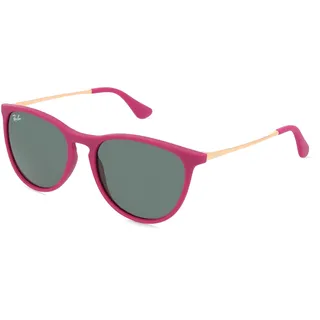 Ray-Ban Junior RJ9060S Kinder-Sonnenbrille Vollrand Panto Kunststoff-Gestell, lila