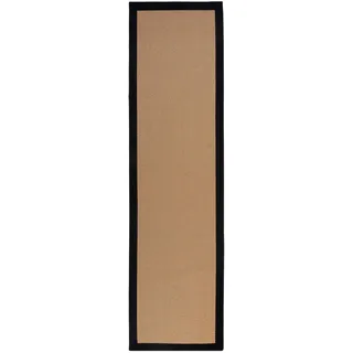 Flair Rugs Kira Juteteppich 60 x 230 cm Schwarz