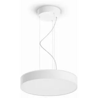 Philips HUE Led-Hängeleuchte Enrave, Weiß, Metall, 12.9 cm, Smartphone-Steuerung, Lampen & Leuchten, Innenbeleuchtung, Leuchten nach Räumen, Esstischlampen