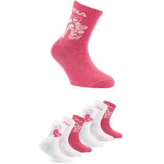 Fila Socken 6 Paar Rosa 23-26