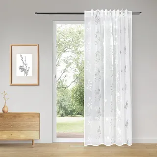 Gerster Wina Schlaufen 140 x 245 cm Silber/Weiß 1 St