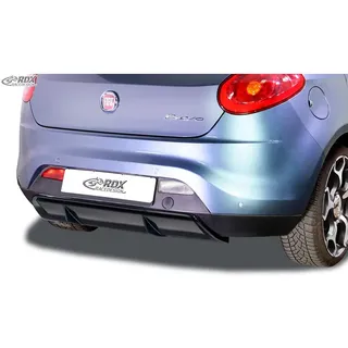 RDX Racedesign Heckschürzenansatz 'Diffuser' kompatibel mit Fiat Bravo (198) 2007-2014 (ABS Schwarz glänzend)