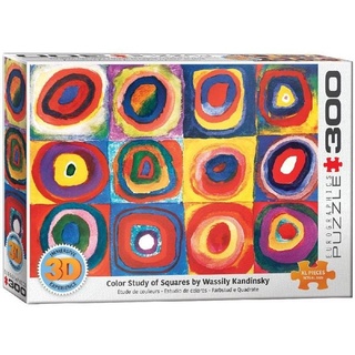 Eurographics 6331-1323 - Farbstudie der Quadrate von Wassily Kandinsky, Lenticular 3D-Puzzle, 300 XL-Teile