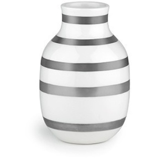 Kähler Omaggio Vasen klein aus Keramik - silver - Ø 8 cm - Höhe 12,5 cm