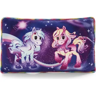 NICI Kopfkissen Pony Stars 43 x 25 cm Blau