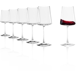 Stölzle Lausitz Bordeaux Gläser Power/Rotweinglas Bordeaux 6er Set/Hochwertige Rotweingläser groß/Weingläser Rotwein/Großes Weinglas/Weinkelche Glas