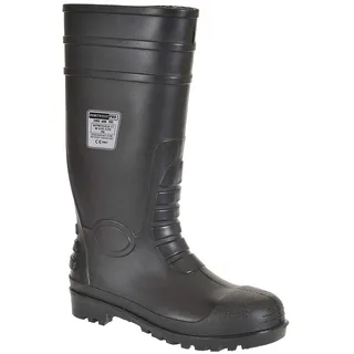 PORTWEST Total Safety Wellington Gummistiefel Schwarz 44