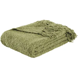 Kuscheldecke Boucle Grün ca. 130x170cm