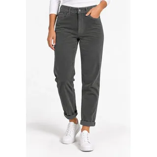 Eight2Nine Cordhose Damen Stoffhose Hose Mom Fit Jeans Stretch Angenehm zu Tragen Perfekte Passform Hochwertige Verarbeitung, Stretch Cord grau XL -42