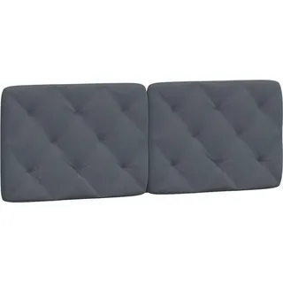 vidaXL Kopfteil-Kissen Dunkelgrau 120 cm Samt