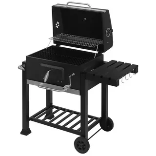 Woltu Holzkohlegrill schwarz
