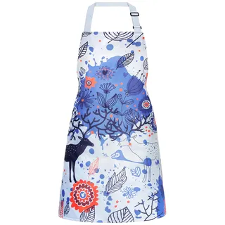Viedouce Kochschürze,Wasserdicht Schürzen mit Taschen,Verstellbarem Küchenschürze für Männer Frauen,Grillschürze,Backschürze für Barista Barbecue Küche Restaurant Café Garten