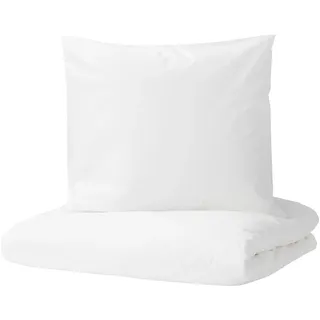 IKEA DVALA Bettwäsche-Set, 2-teilig weiß 155x220/80x80 cm