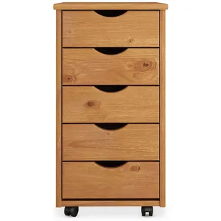 Idimex LAGOS Rollcontainer 35 x 40 x 65 cm Braun