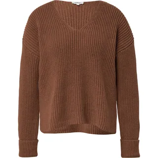 s.Oliver Longpullover mit V-Ausschnitt Relaxed Fit Braun 4XL
