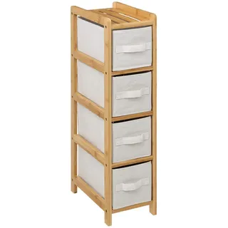 5 five simply smart 5five Simply Smart Bambusregal, Beige, Naturmaterialien, 33x78.5x19 cm