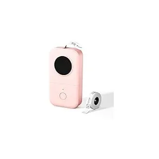 Phomemo Etikettiergerät D30, Bluetooth Etikettendrucker Tragbarer Beschriftungsgerät Labeldrucker, Wiederaufladbar Ohne Tinte Mini Label Printer Für Zuhause,Plotter, Rosa